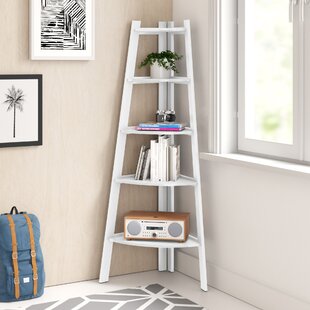 White corner ladder deals bookshelf